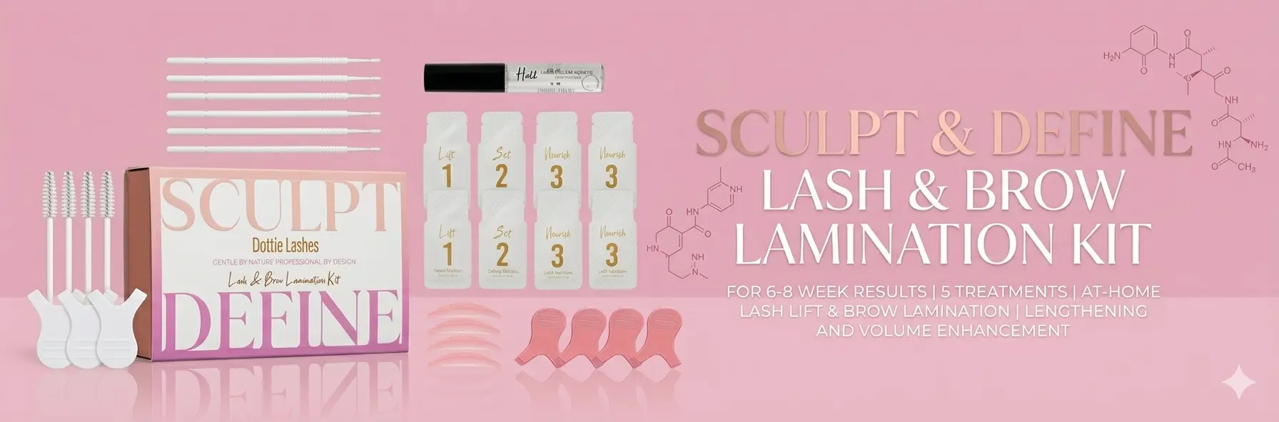 Sculpt & Define Lash & Brow Lamination Kit Banner